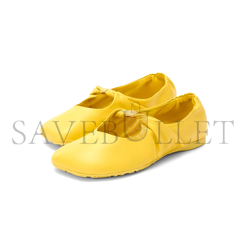 LOEWE PEBBLE SOFT BALLERINA IN NAPPA LAMBSKIN L815466X46 LOEWE PEBBLE SOFT BALLERINA IN NAPPA LAMBSKIN L815466X46
